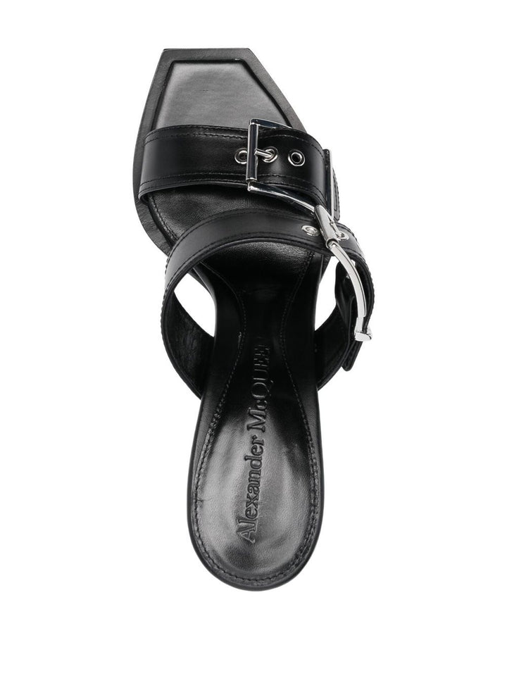 Alexander McQueen Sandalen Schwarz