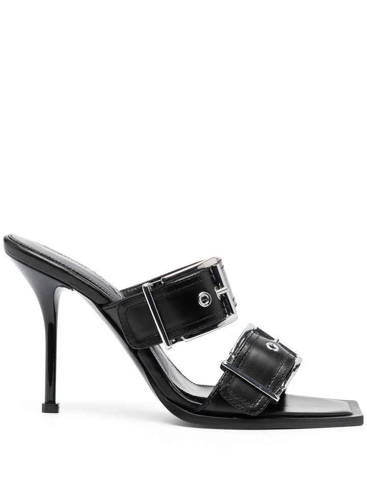 Alexander McQueen Sandalen Schwarz