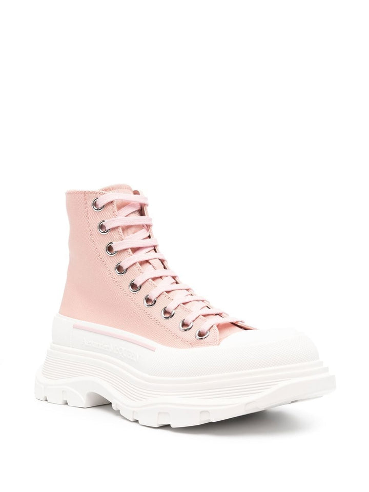 Alexander McQueen Stiefel Rosa