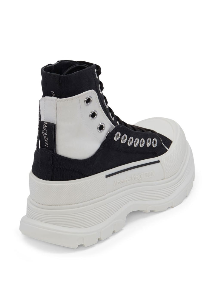 Alexander McQueen Stiefel Schwarz