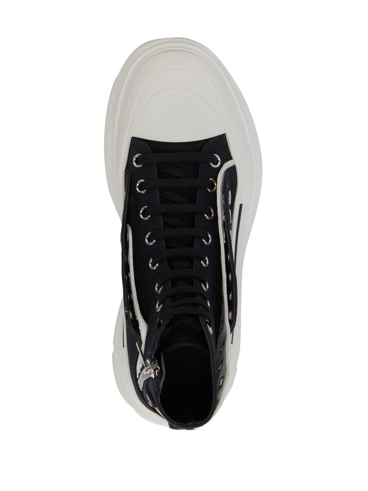 Alexander McQueen Stiefel Schwarz