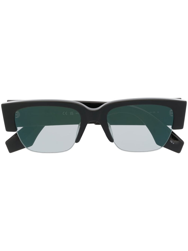 Alexander McQueen Sonnenbrille Schwarz