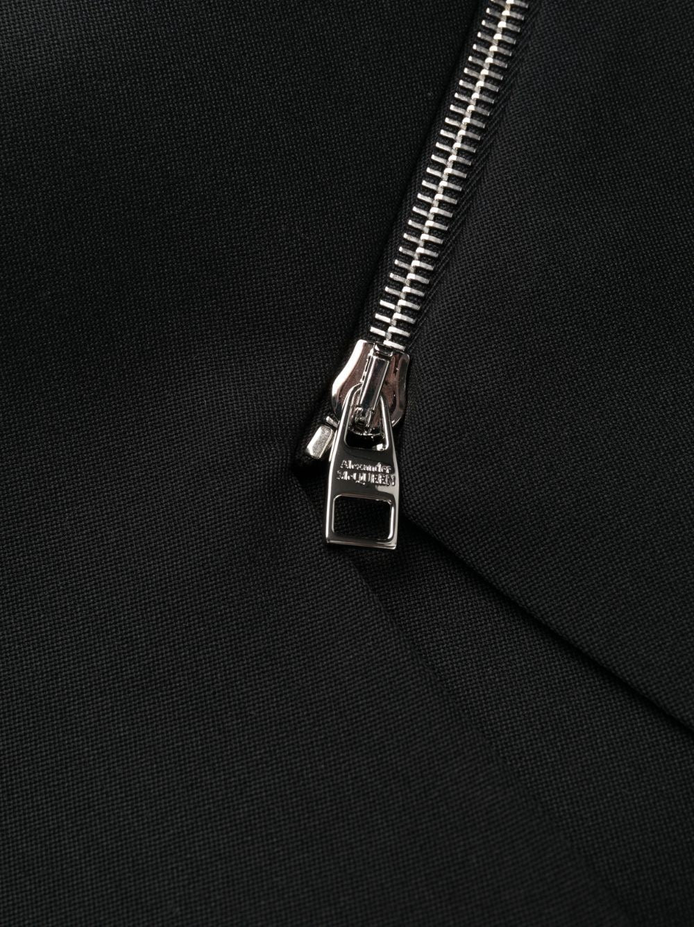 Alexander McQueen Midikleid mit Reißverschlussverzierung