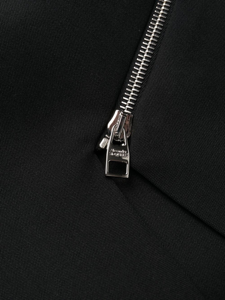 Alexander McQueen Midikleid mit Reißverschlussverzierung