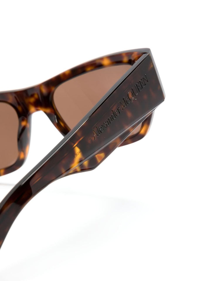 Alexander McQueen Sonnenbrille Braun