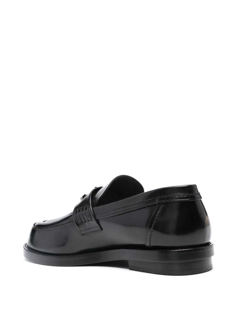 Alexander McQueen Leder-Loafer mit Logo-Schild