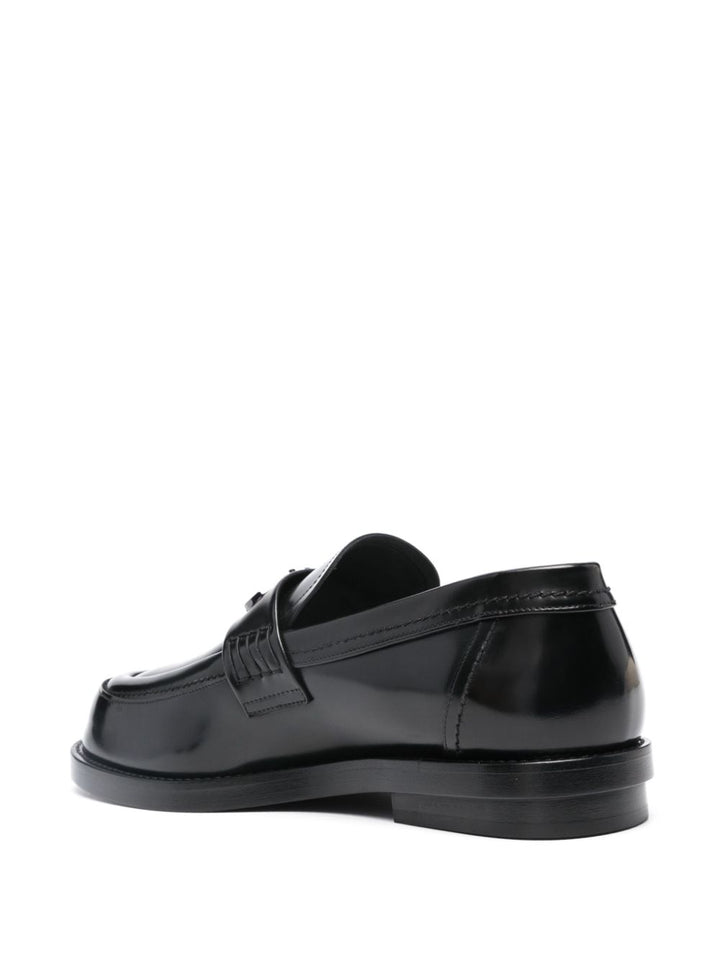 Alexander McQueen Leder-Loafer mit Logo-Schild