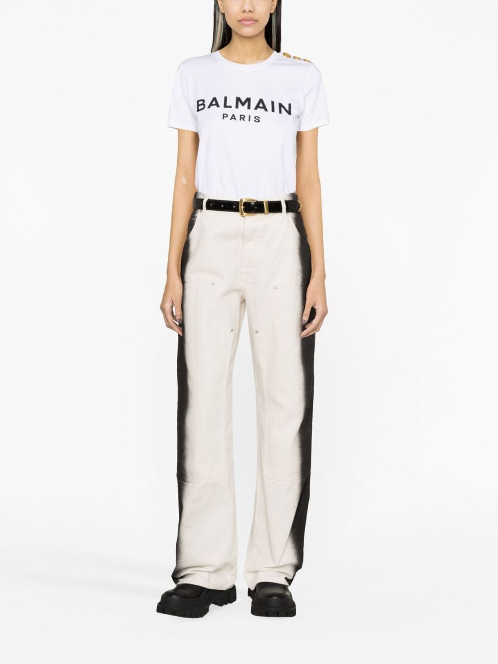 Topwear S Balmain Logo T-Shirt Brand