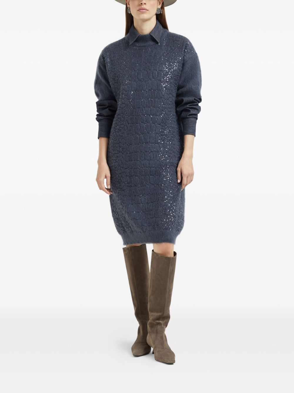 Brunello Cucinelli Dresses Blue