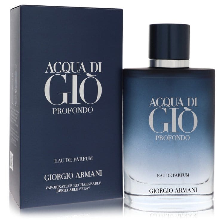 Perfume & Cologne 100 ml Eau De Parfum Spray Refillable Acqua Di Gio Profondo Eau De Parfum Spray Refillable By Giorgio Armani Brand