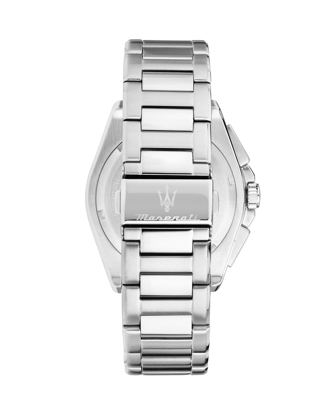 Watch Maserati Velocita 43mm Chrono Silver Dial Stainless Steel Strap Watch Brand