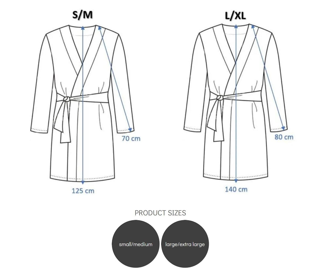 Brogo Bathrobes Brogo Luxe Bathrobe Blush - White Piping Brogo Luxe Bathrobe Blush - White Piping Brand