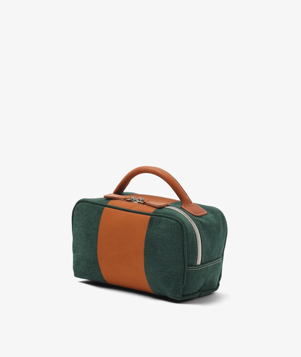 My Style Bags Cosmetic & Toiletry Bags My Style Bags Beauty Case Stripe - Green My Style Bags Personalised Beauty Case Stripe - Green Brand