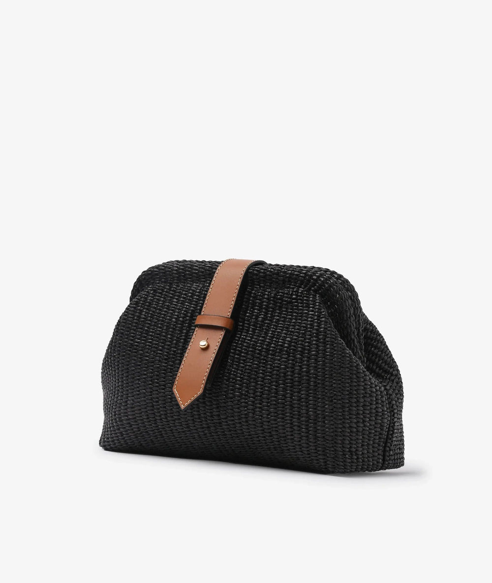 My Style Bags Handbags My Style Bags Francy Handbag - Black Straw My Style Bags Personalised Francy Handbag - Black Straw Brand