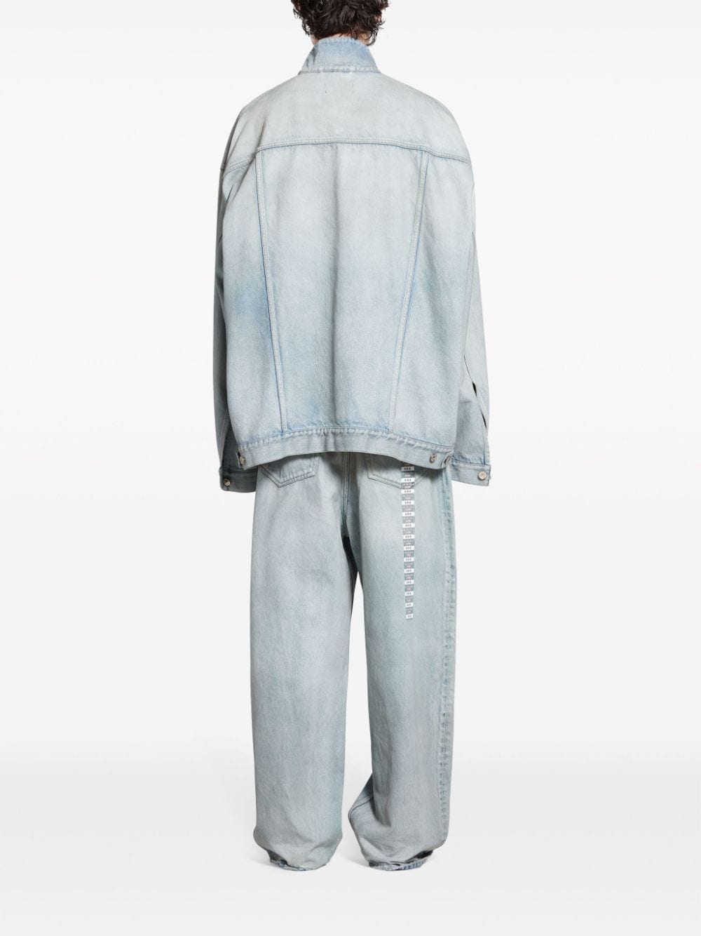 Balenciaga Jackets 1 Balenciaga Denim jacket with flap pockets and drop shoulder Balenciaga Denim jacket with flap pockets and drop shoulder Brand