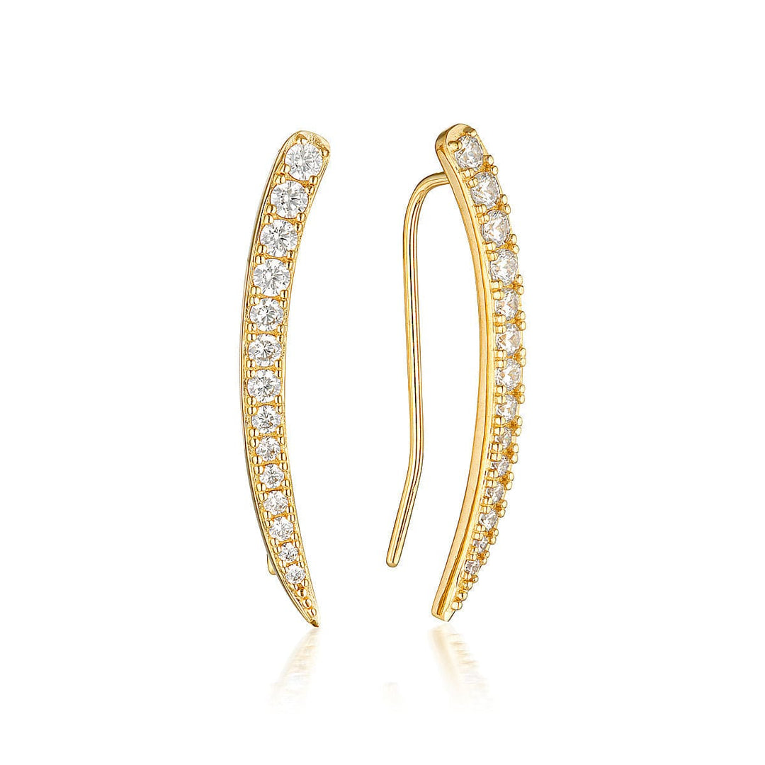 Georgini Earring Georgini Summer Sorbet Vanilla Vine Earrings Large Gold Brand