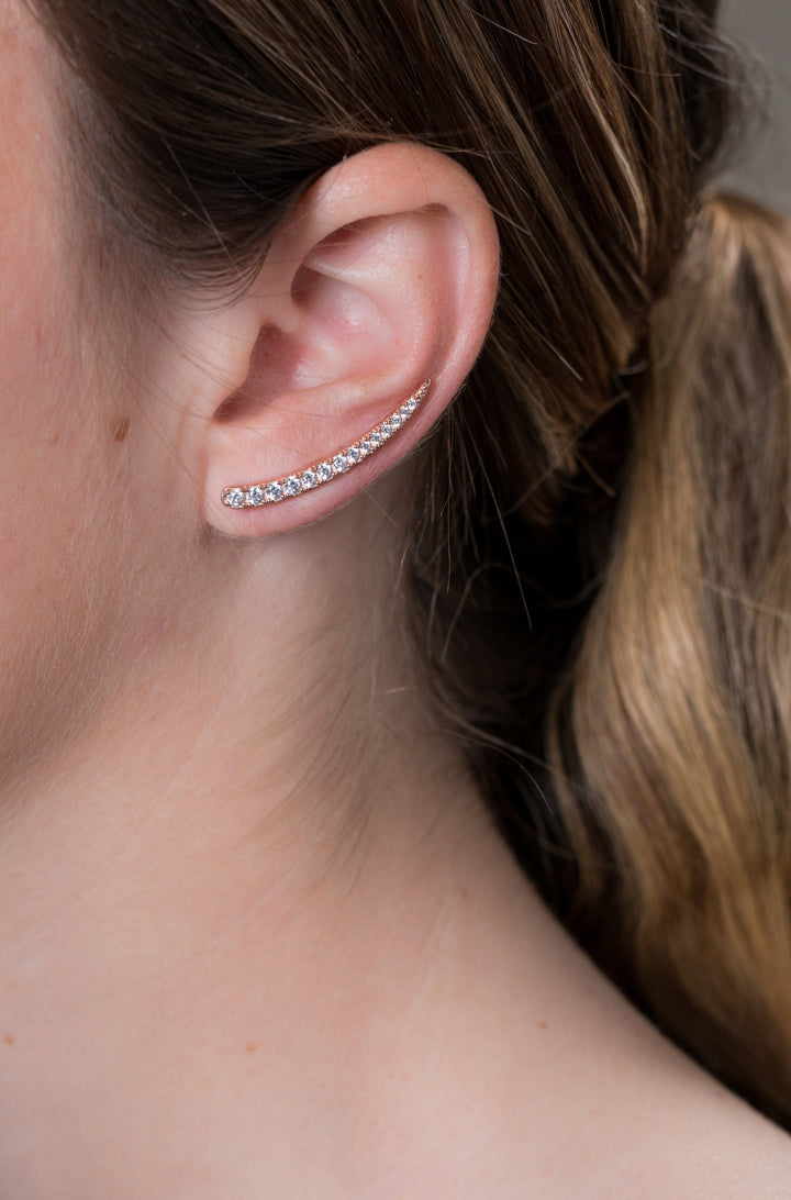 Georgini Earring Georgini Summer Sorbet Vanilla Vine Earrings Large Rose Gold Brand