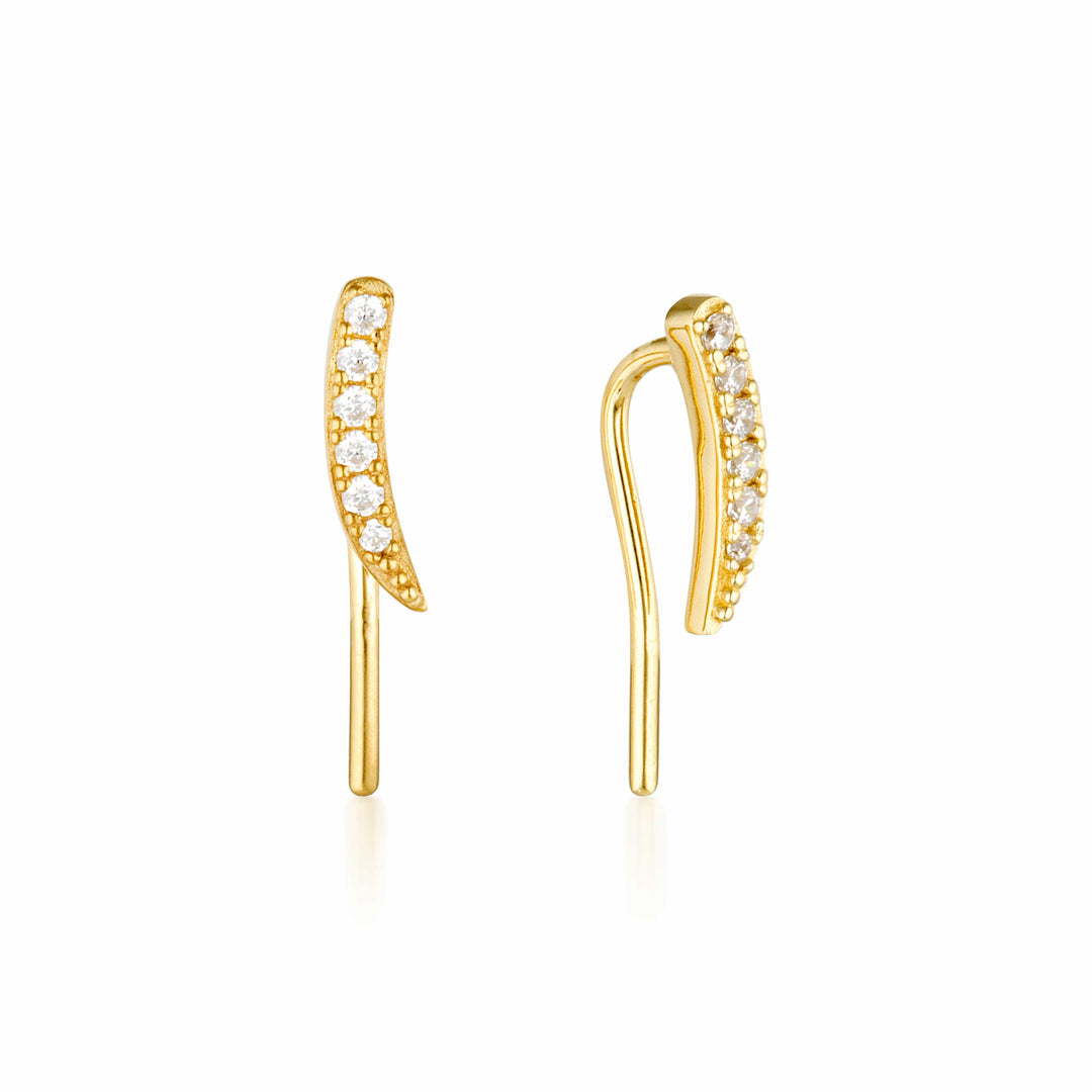 Georgini Earring Georgini Summer Sorbet Vanilla Vine Earrings Small Gold Brand