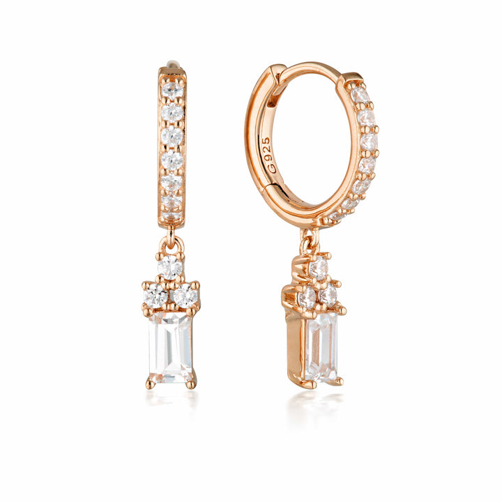 Georgini Earring Georgini The Layered Edit Kolm Earrings Rose Gold Brand