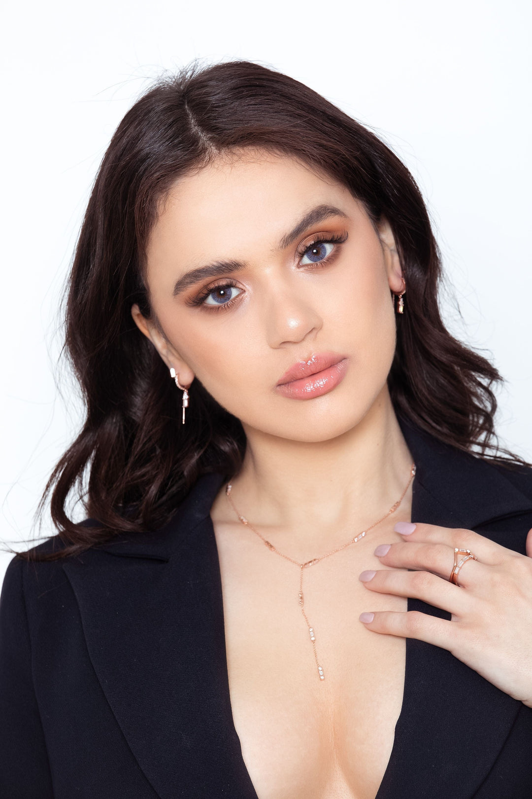 Georgini Earring Georgini The Layered Edit Tatu Earring Rose Gold Brand