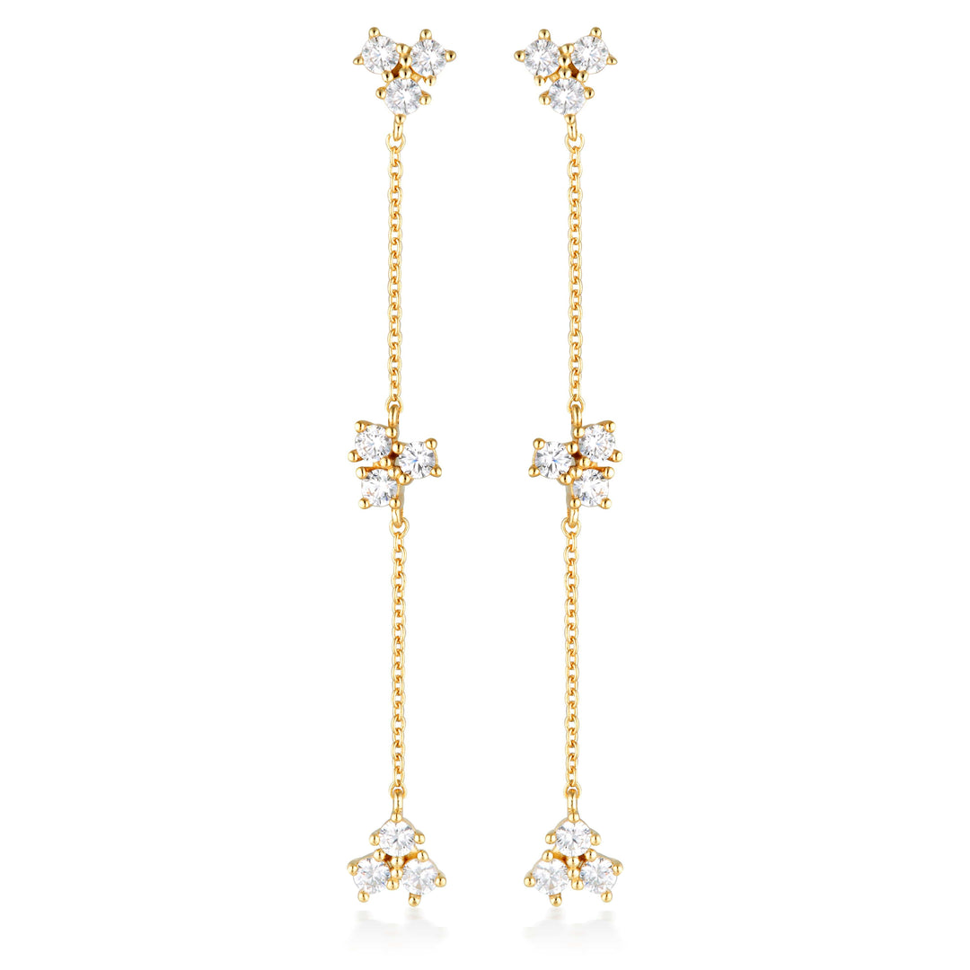 Georgini Earring Georgini The Layered Edit Trois Earrings Gold Brand