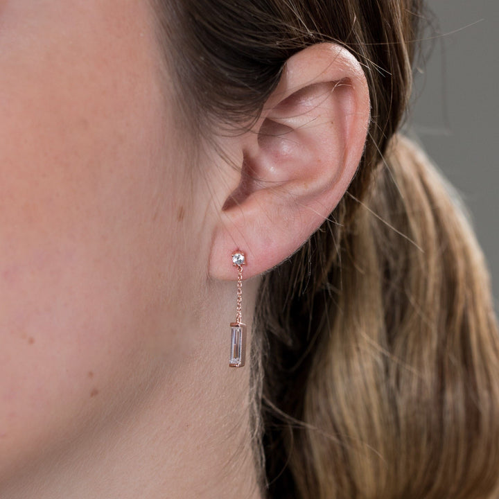 Georgini Earring Georgini The Layeted Edit Tlieta Earring Rose Gold Brand