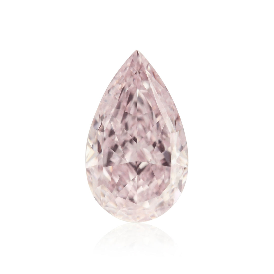 0.38 Carat Fancy Light Purplish Pink Pear Diamond VVS2 GIA