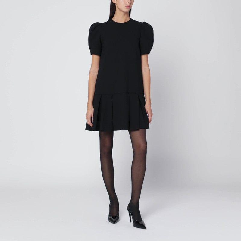 Dresses Moschino - Black mini dress with pleats - 42 IT Brand
