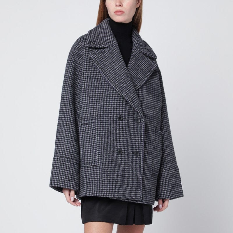 Coats & Jackets Calvin Klein - Grey double-breasted houndstooth coat - M Brand