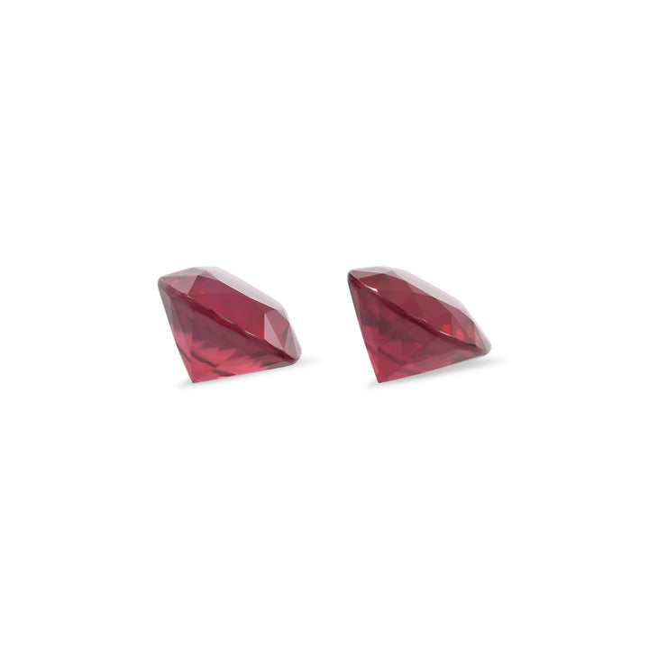 1.25 Carat Red MOZAMBIQUE Round Rubies Pair