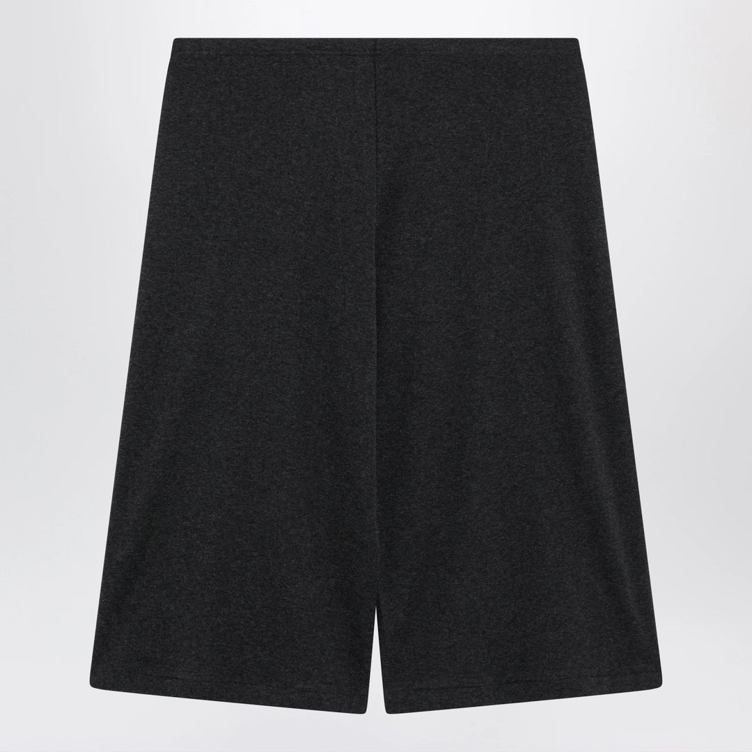 The Row - Dusk ribbed cotton jersey shorts in charcoal
