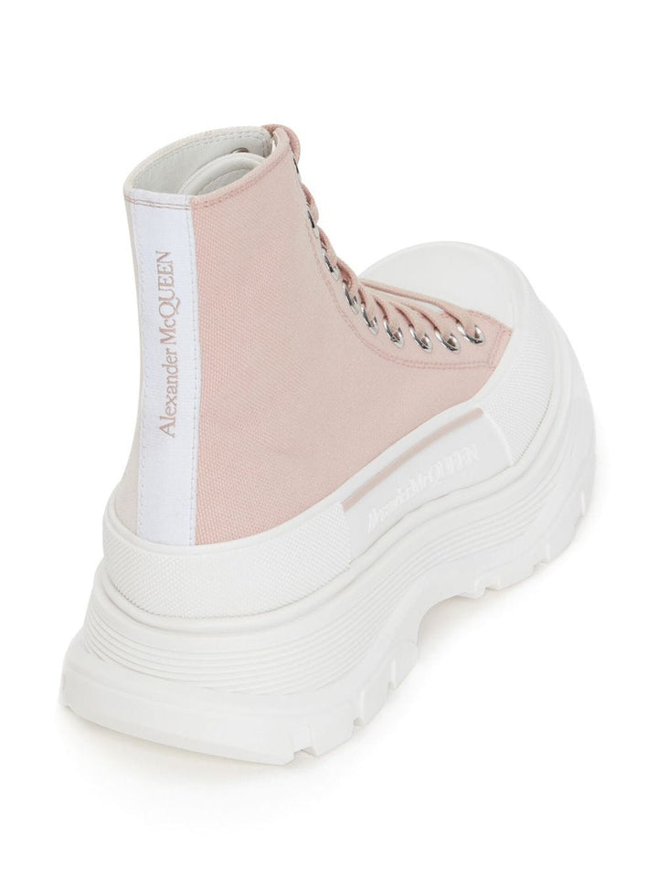 Alexander McQueen Stiefel Rosa