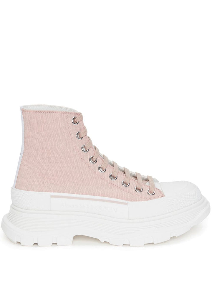 Alexander McQueen Stiefel Rosa