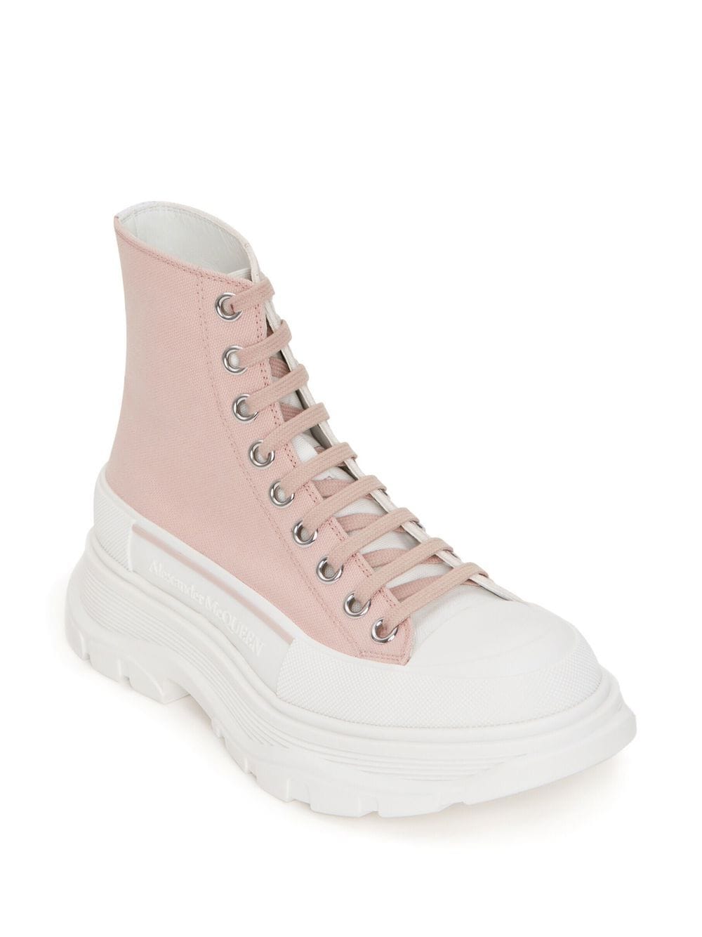 Alexander McQueen Stiefel Rosa