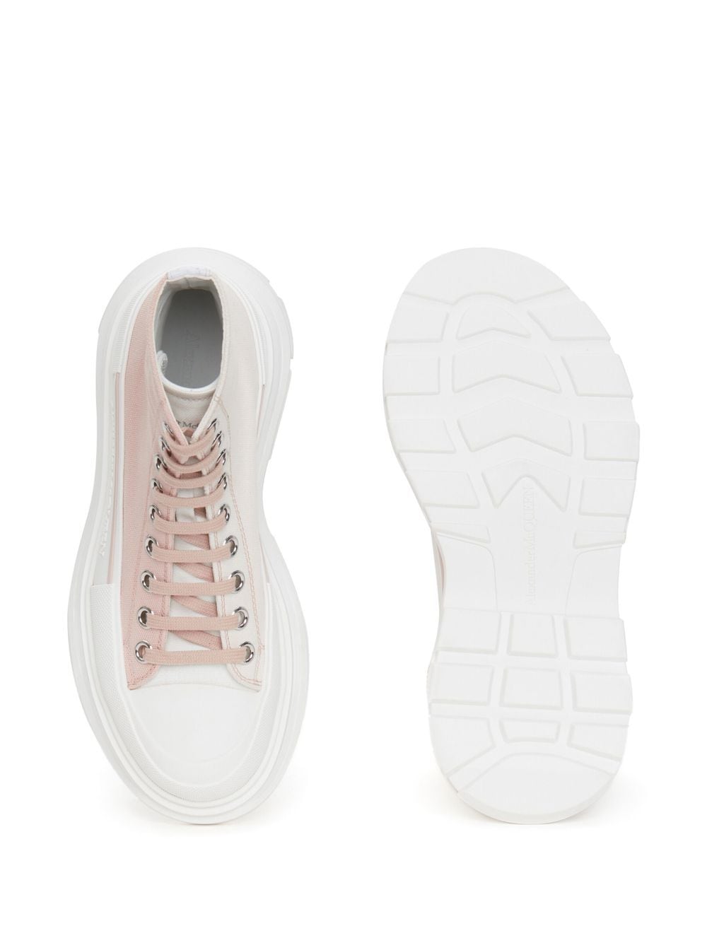 Alexander McQueen Stiefel Rosa