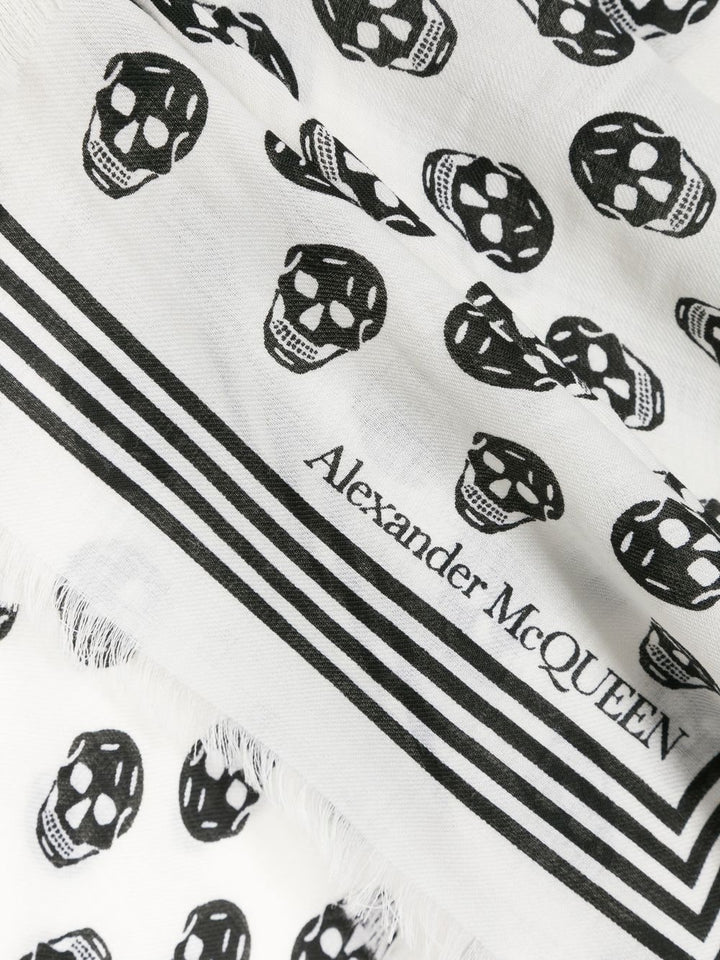 Alexander McQueen Schals Weiß