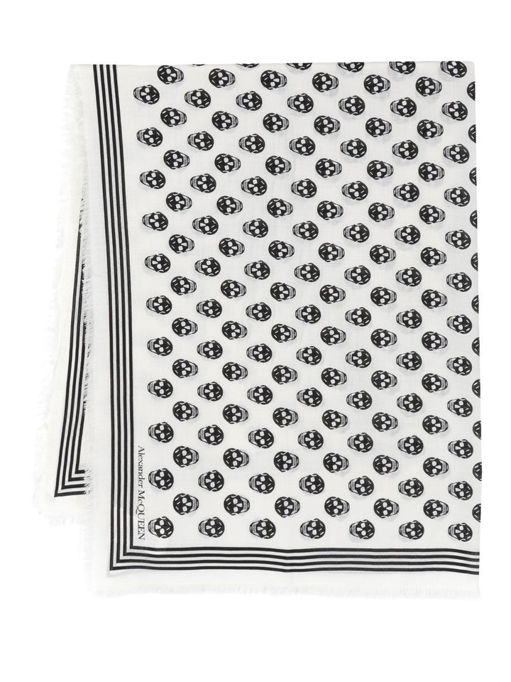 Alexander McQueen Schals Weiß