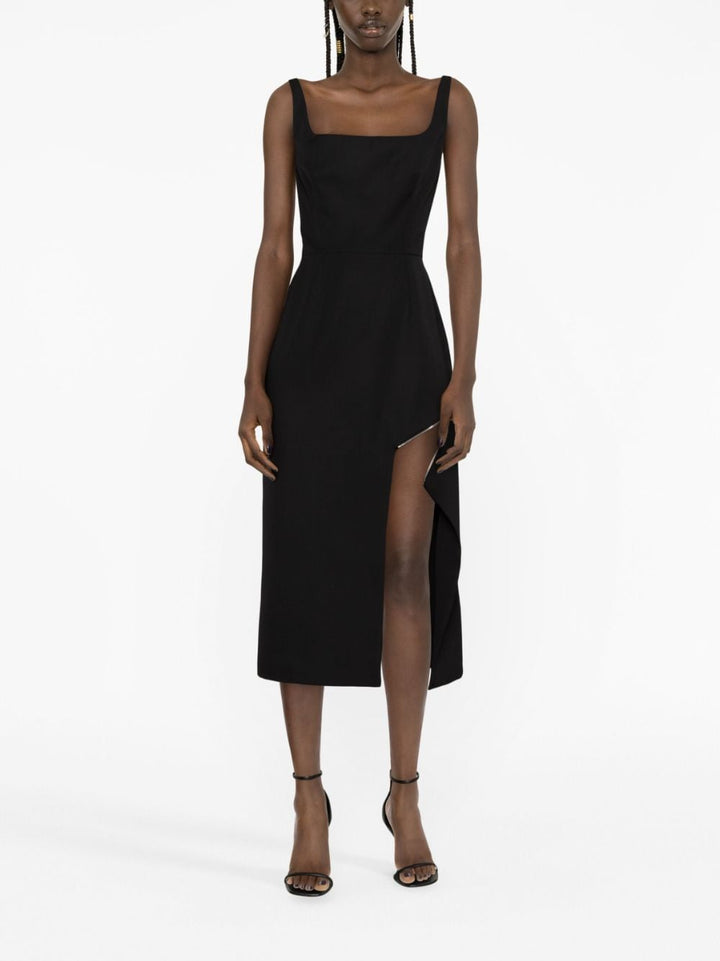 Alexander McQueen Midikleid mit Reißverschlussverzierung