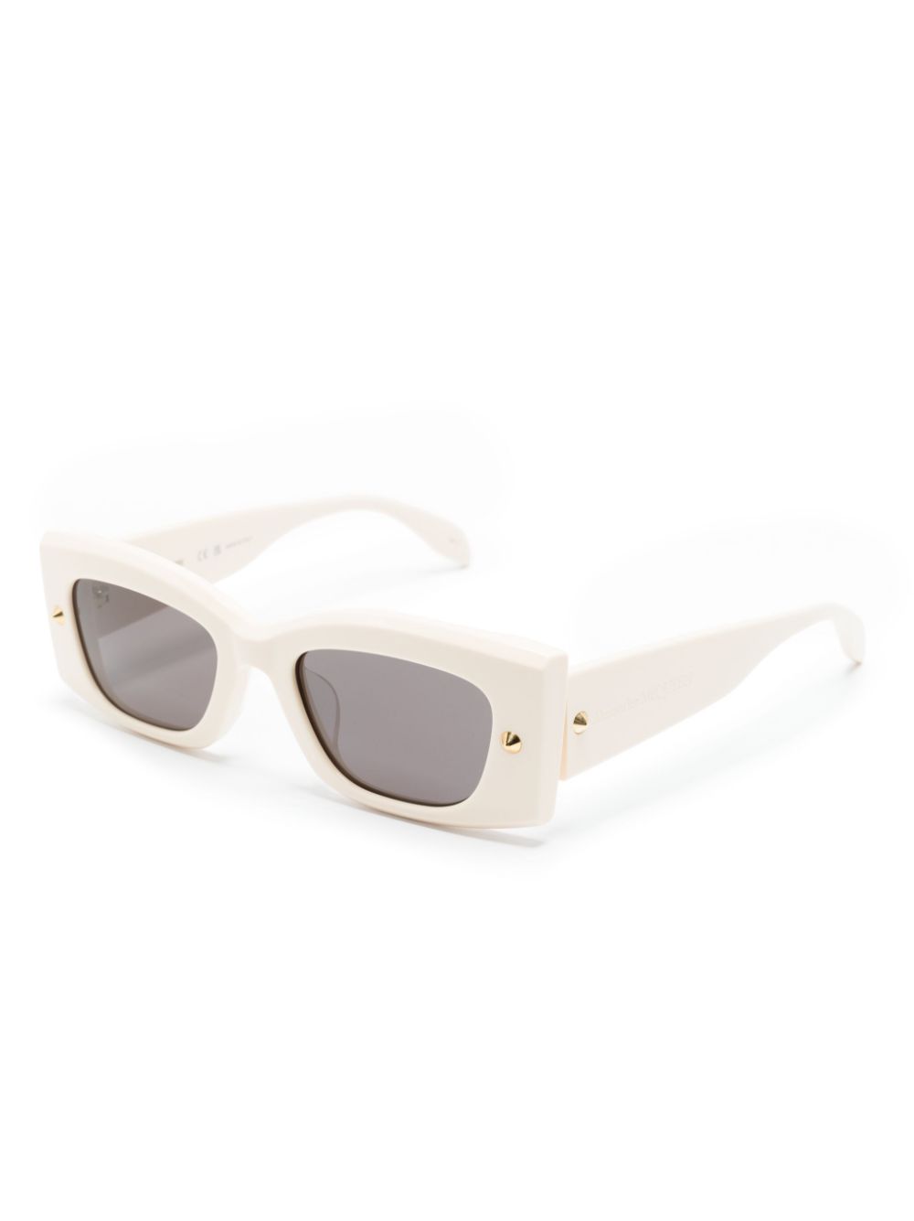 Alexander McQueen Sonnenbrille Weiß