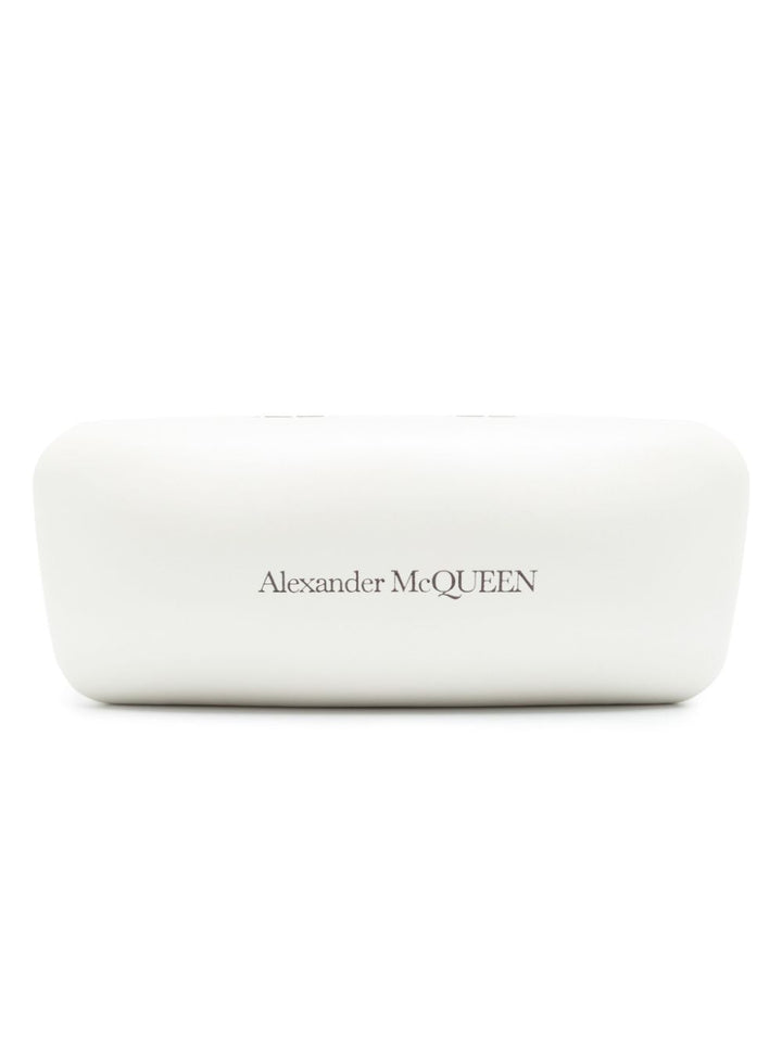 Alexander McQueen Sonnenbrille Weiß