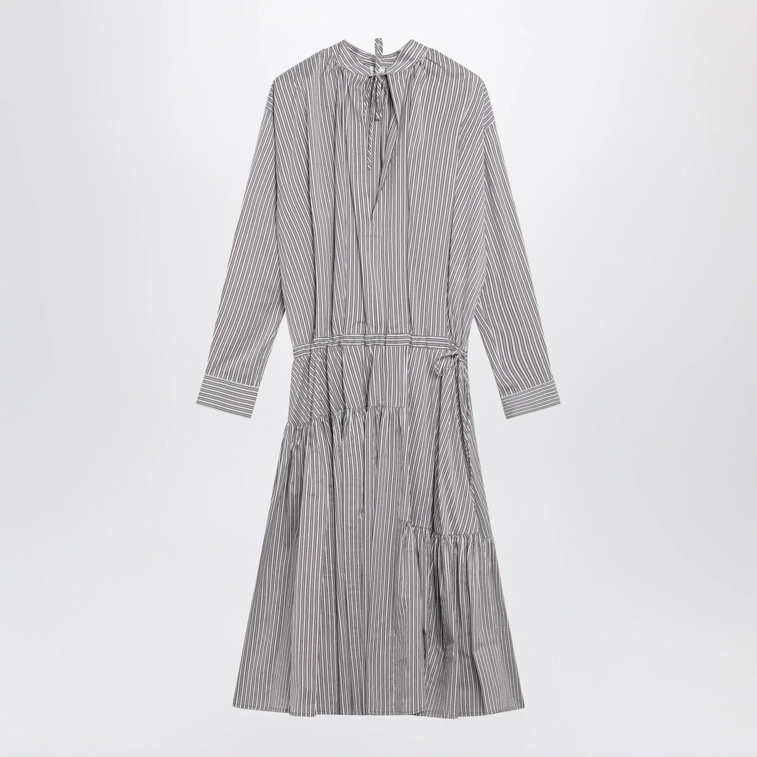Dries Van Noten - Striped shirt dress in cotton and silk