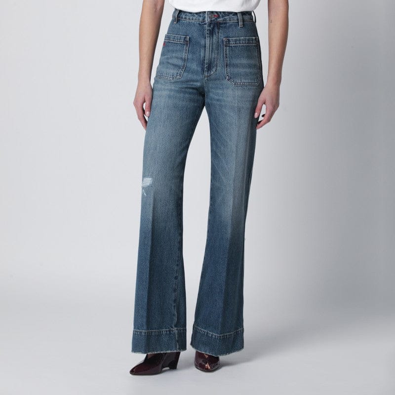 Pants Victoria Beckham - New Alina jeans in worn blue wash - 27 Brand