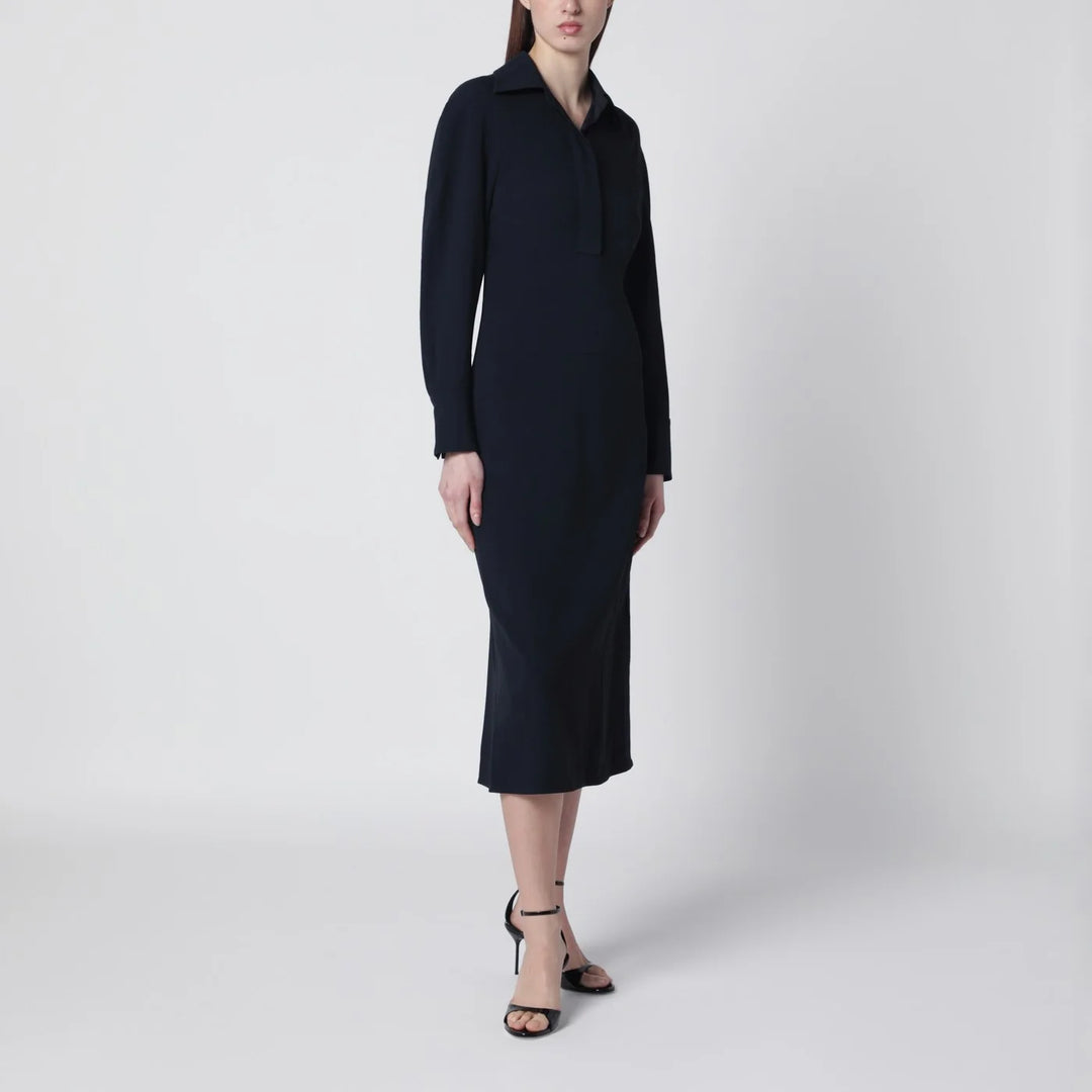 Victoria Beckham - Navy blue midi shirt dress