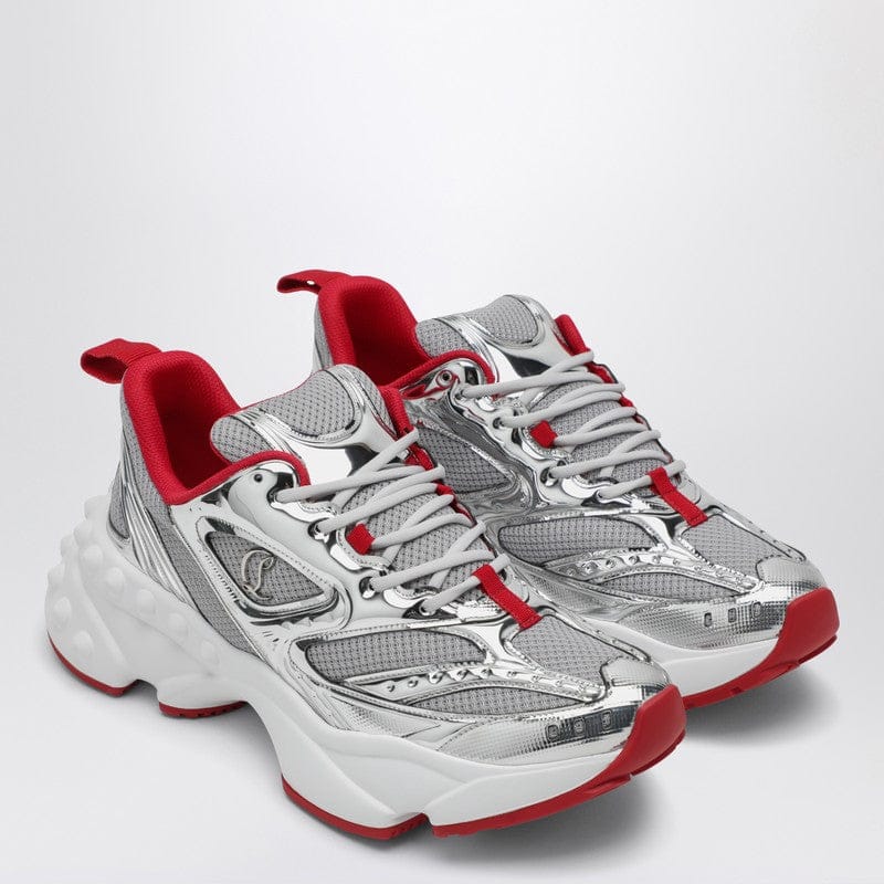 Shoes Christian Louboutin - So Flo running sneaker Silver/Red - 43,5 IT Brand