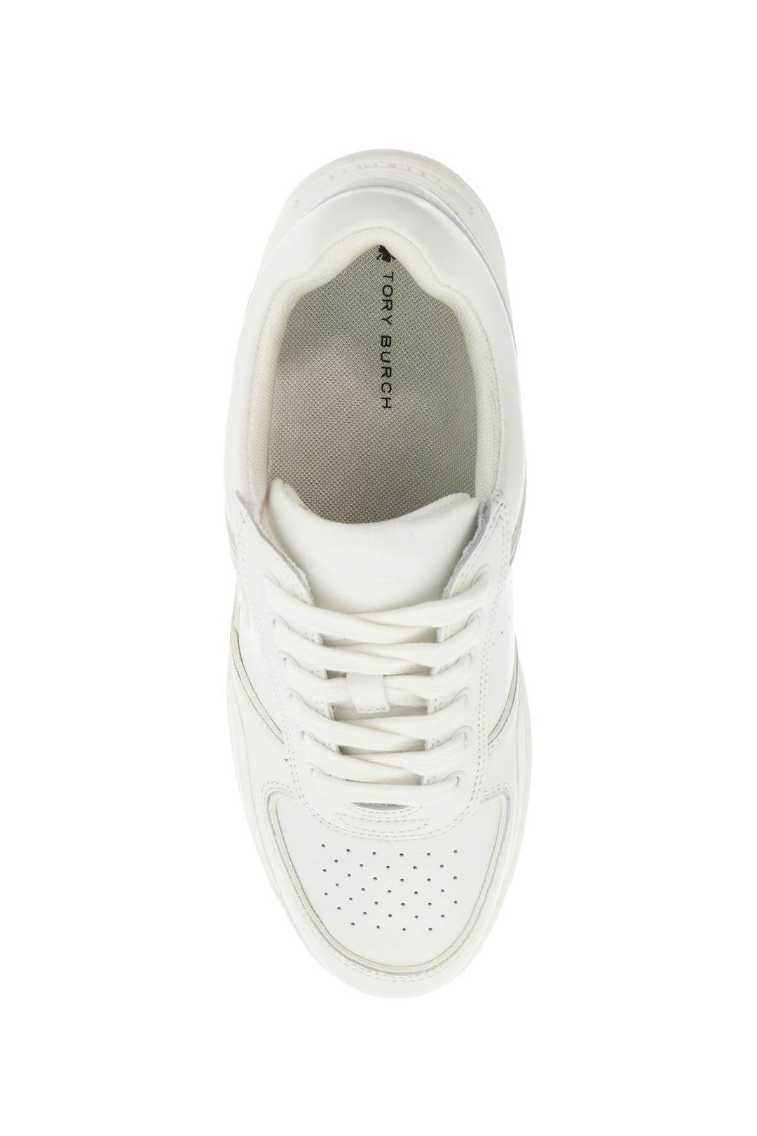 Tory Burch – Court-Sneaker mit Kleeblatt-Print