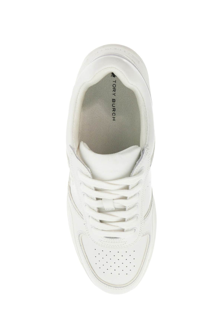 Tory Burch – Court-Sneaker mit Kleeblatt-Print