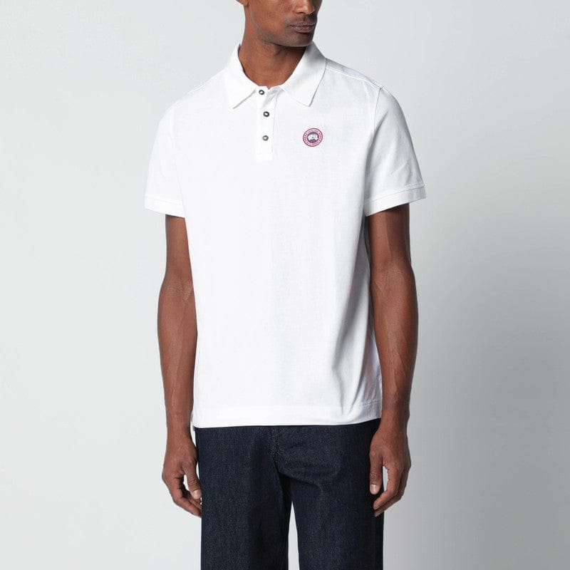 Shirts & Tops Canada Goose - White polo with patch logo - S Brand