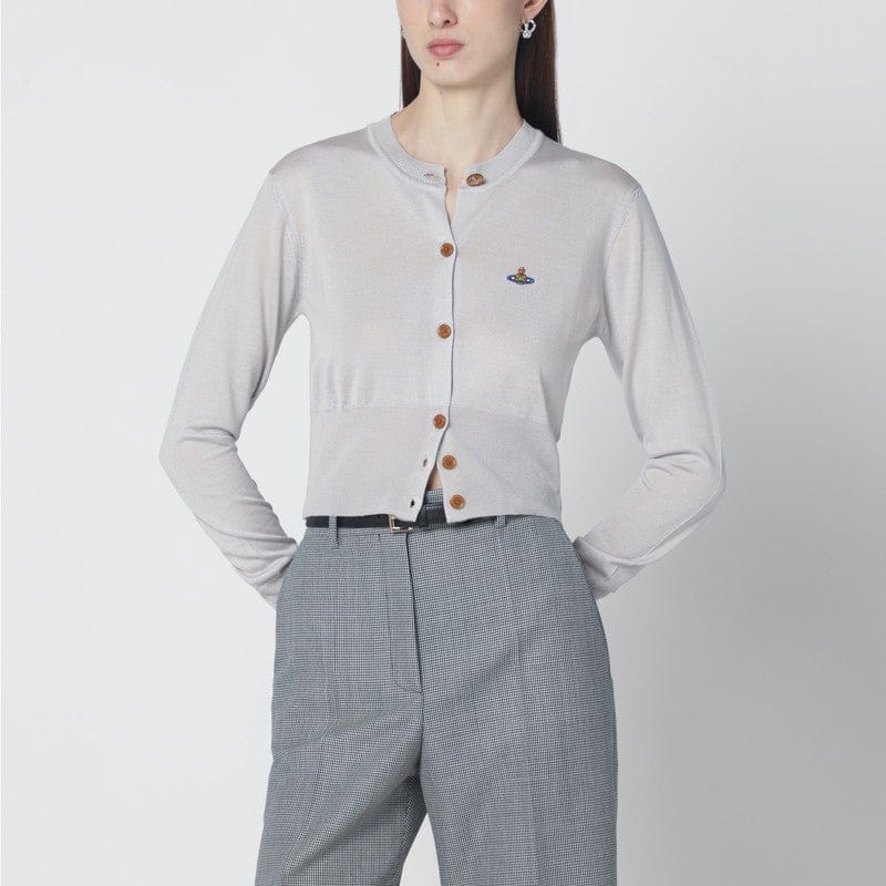 Shirts & Tops Vivienne Westwood - Light grey cropped wool and silk cardigan - M Brand