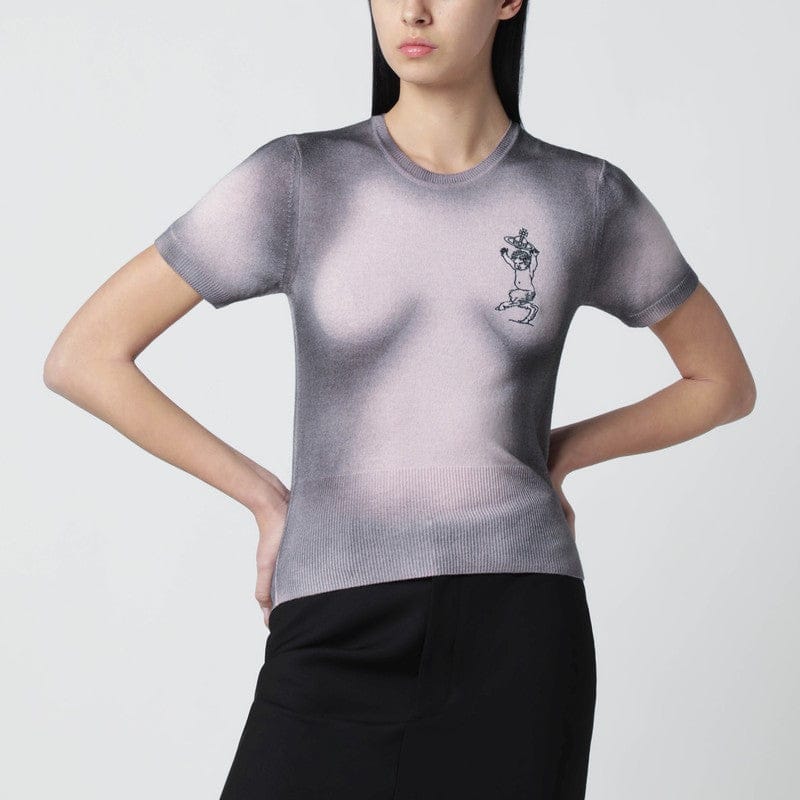 Shirts & Tops Vivienne Westwood - Pink/black degrade-effect knit top - S Brand