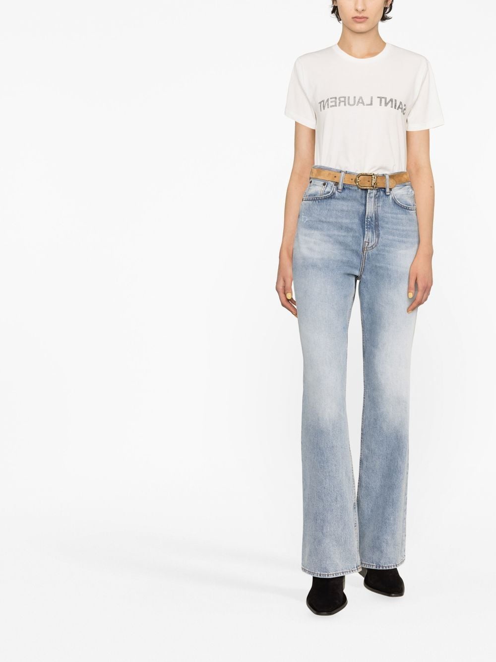 Saint Laurent T-Shirts und Polos Weiß